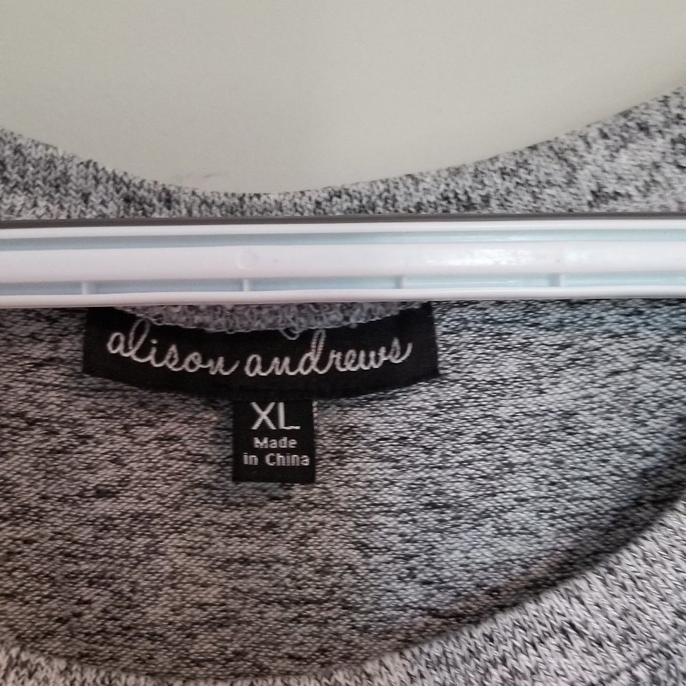 Gray Allison Andrews sweater